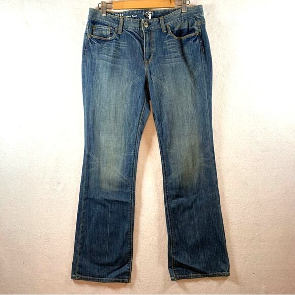Loft Womens Original Boot Jeans Sz 12 Petite 31 Waist Western Classic Whiskered - Picture 1 of 12